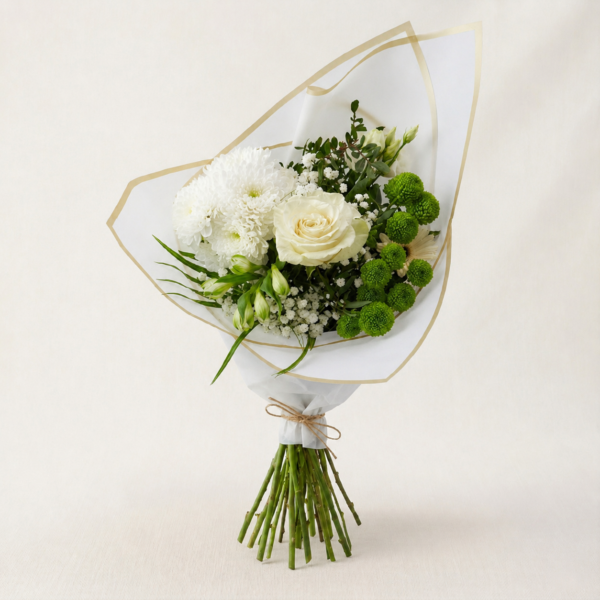 Bouquet composé rose (couleur aux choix)