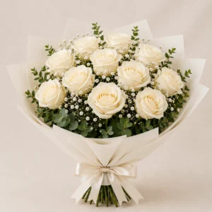 Bouquets de roses blanches. Bouquet de roses blanches